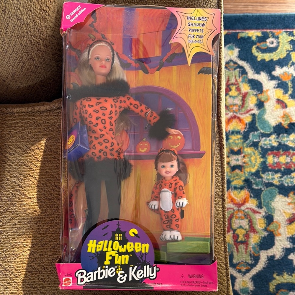 Barbie Orange and Black Dolls & Accessories Set